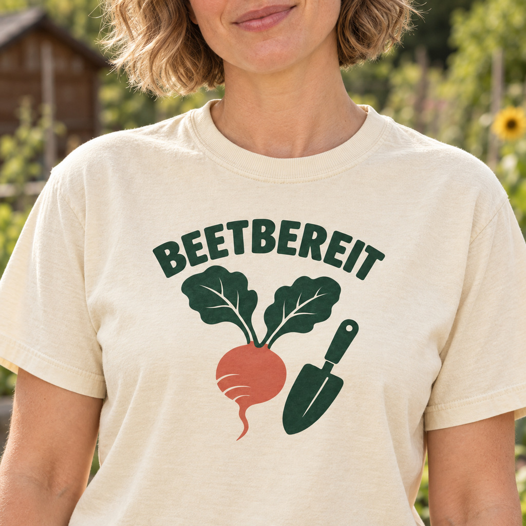 Beetbereit – Unisex-Gartenshirt in Ivory