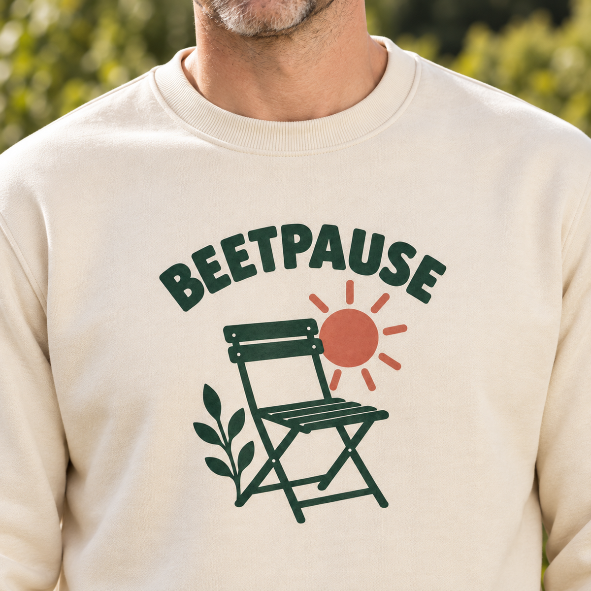 Beetpause – Unisex-Sweatshirt in Bone