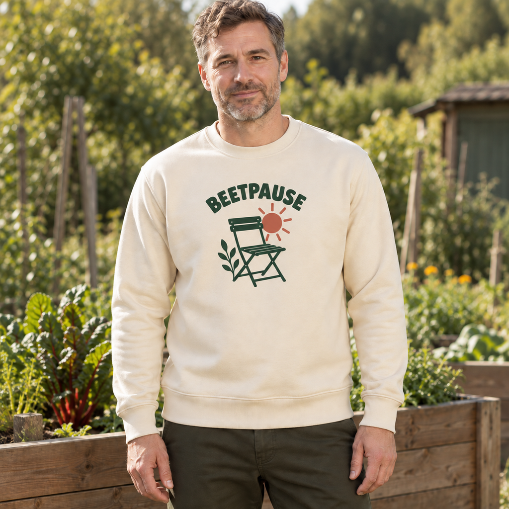 Beetpause – Unisex-Sweatshirt in Bone