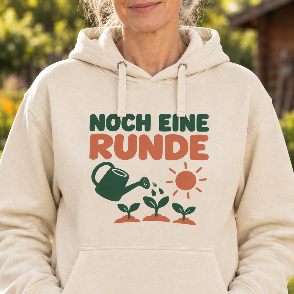 Noch eine Runde – Unisex-Gartenhoodie in Bone